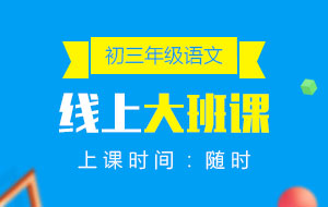 初三年級(jí)語(yǔ)文線上10人大班課