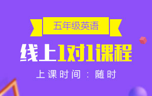 五年級(jí)英語(yǔ)線上1對(duì)1課程